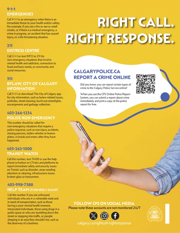 Right Call, Right Response – Who to Call When Help Is Needed